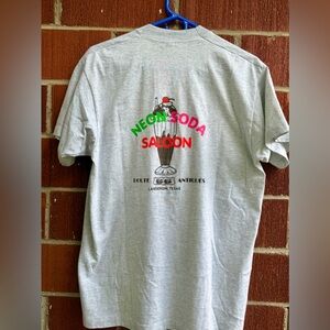 Vintage 1990s Fruit of the Loom Route 66 Antiques Neon Soda Saloon Graphic Tee